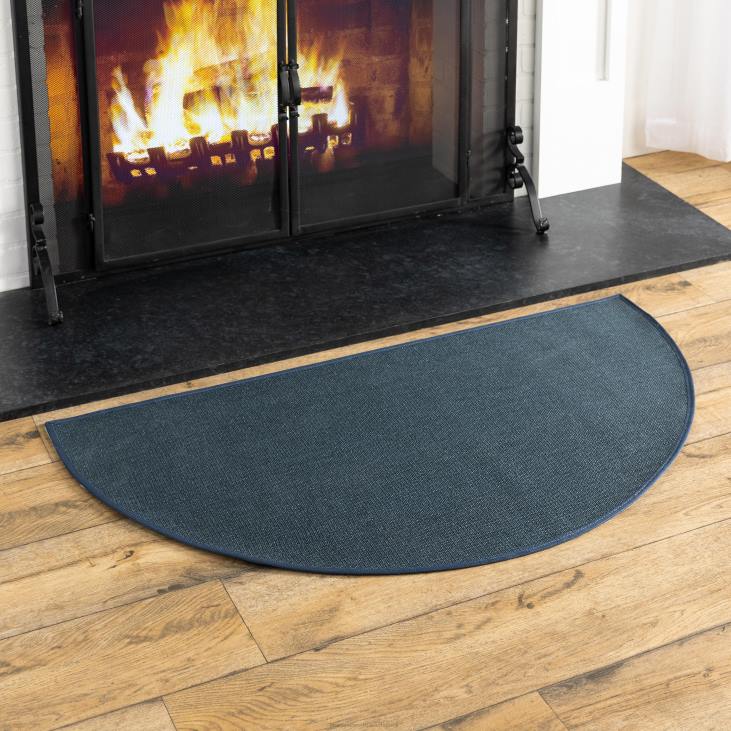 Accessories Plow & Hearth Flame-Resistant Fiberglass Half-Round Rug NFLB2801