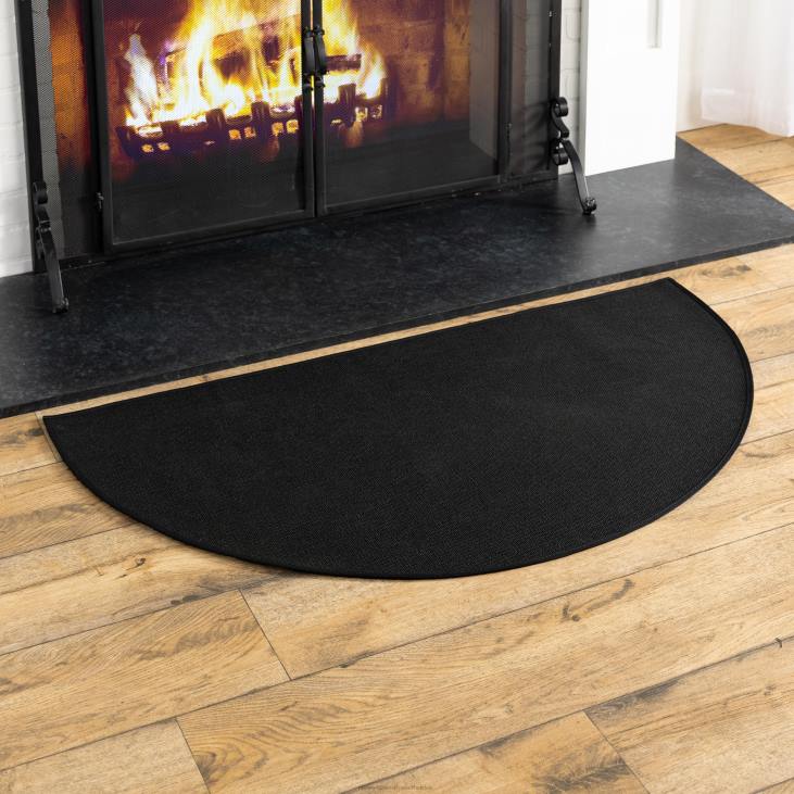 Accessories Plow & Hearth Flame-Resistant Fiberglass Half-Round Rug NFLB2801