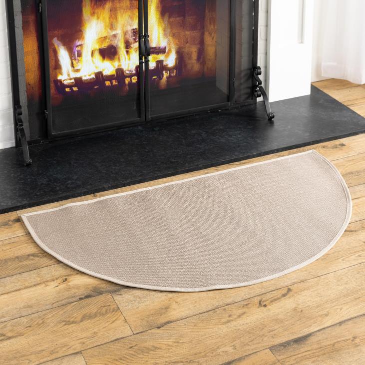 Accessories Plow & Hearth Flame-Resistant Fiberglass Half-Round Rug NFLB2801