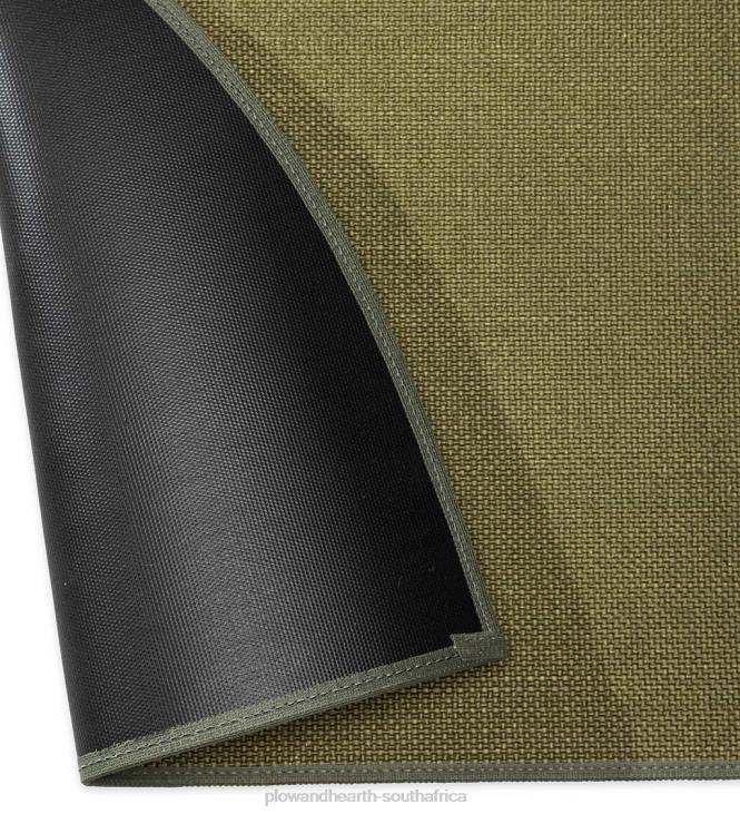 Accessories Plow & Hearth Flame-Resistant Fiberglass Half-Round Rug NFLB2801