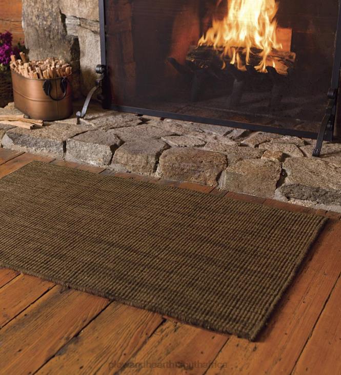Accessories Plow & Hearth Wool Blend Dalton Rug, 2' x 3'6- Paprika NFLB2803