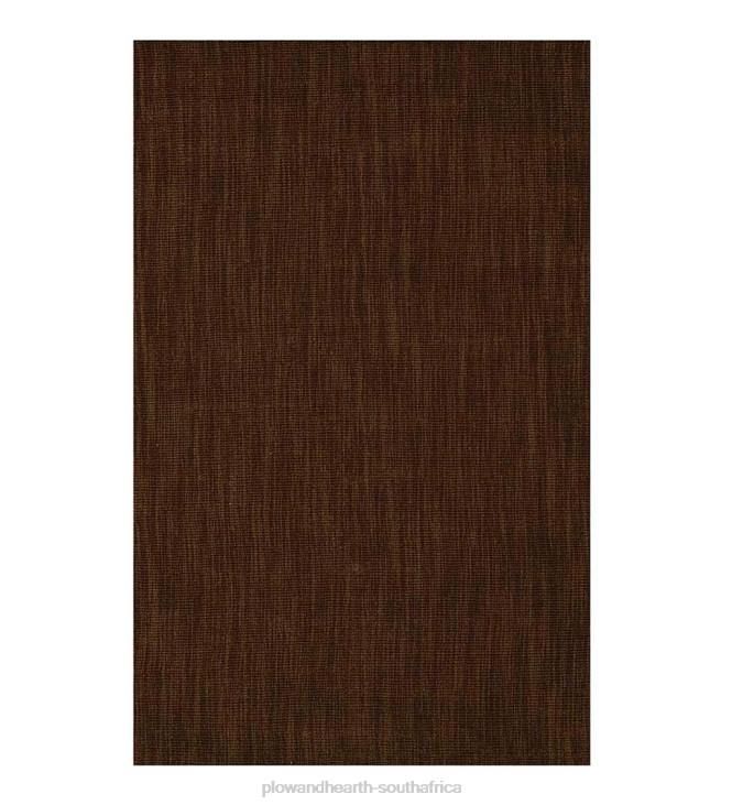 Accessories Plow & Hearth Wool Blend Dalton Rug, 3'6 x 5'6- Chocolate NFLB2804