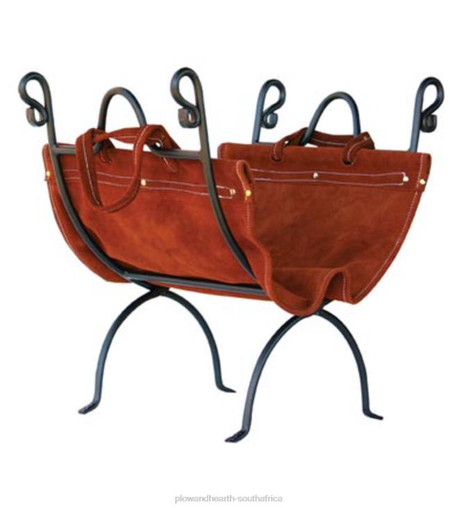 Accessories Plow & Hearth Log Rack with Carrier NFLB2957