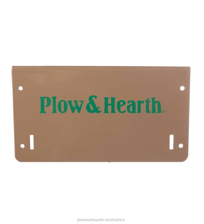 Accessories Plow & Hearth Rolling Wood Caddy, Heavy-Duty Steel with Large Wheels NFLB2953