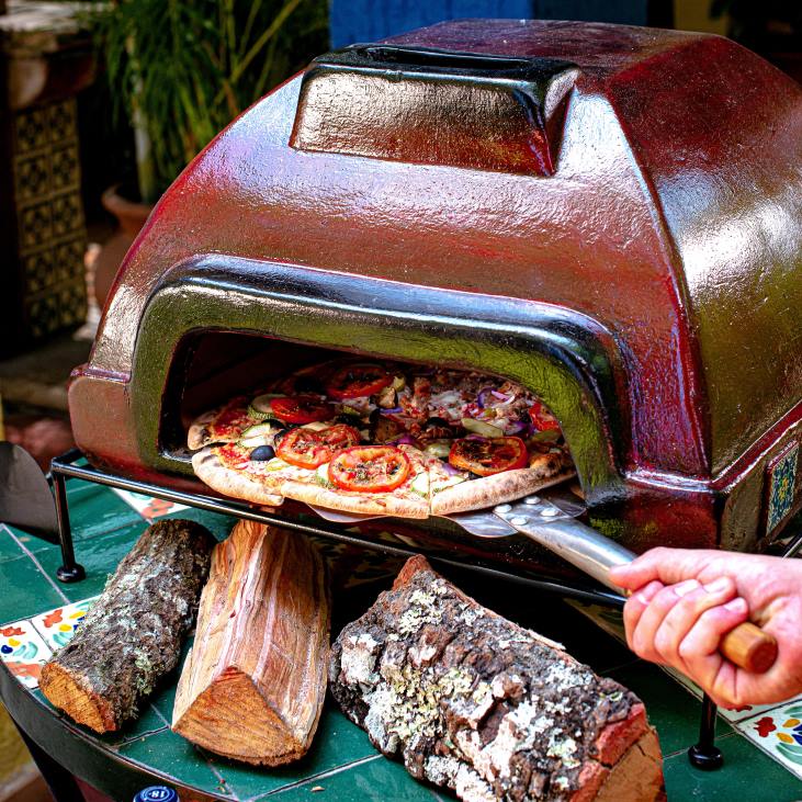 Accessories Plow & Hearth Talavera Etna Pizza Oven NFLB2942
