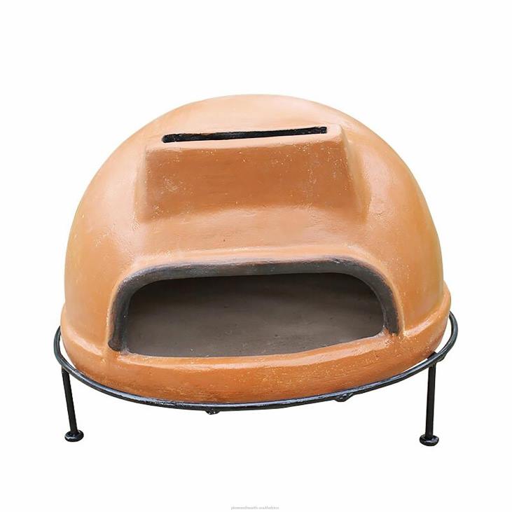 Accessories Plow & Hearth Talavera Liso Pizza Oven NFLB2946