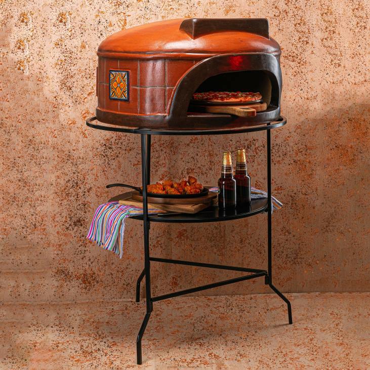 Accessories Plow & Hearth Talavera Ravello Pizza Oven NFLB2941