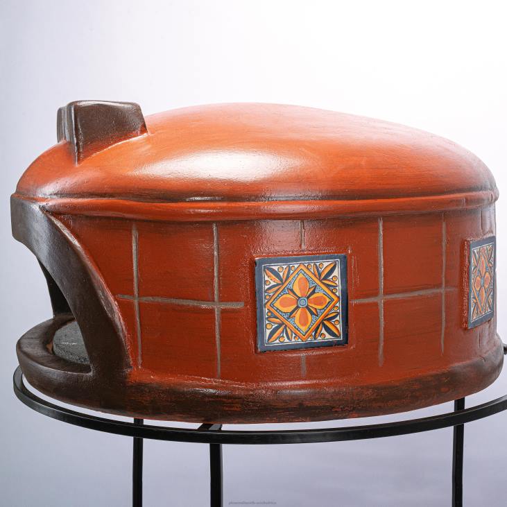Accessories Plow & Hearth Talavera Ravello Pizza Oven NFLB2941