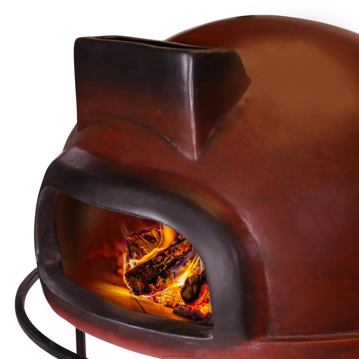 Accessories Plow & Hearth Talavera Varena Pizza Oven NFLB2951