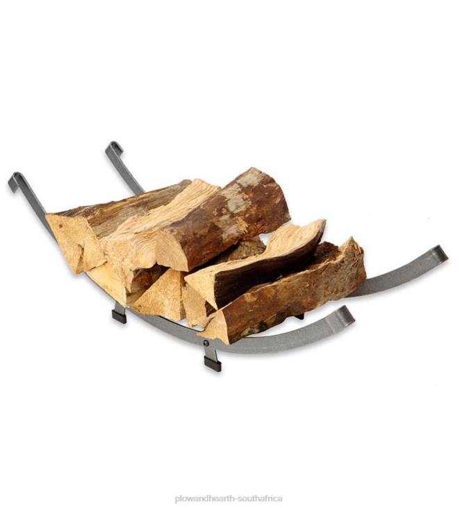 Accessories Plow & Hearth American-Made Hammered Steel Arch Basket Log Rack NFLB2964