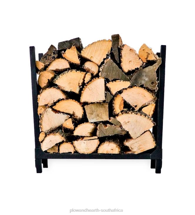 Accessories Plow & Hearth Portable Wood Rack - Black NFLB2847