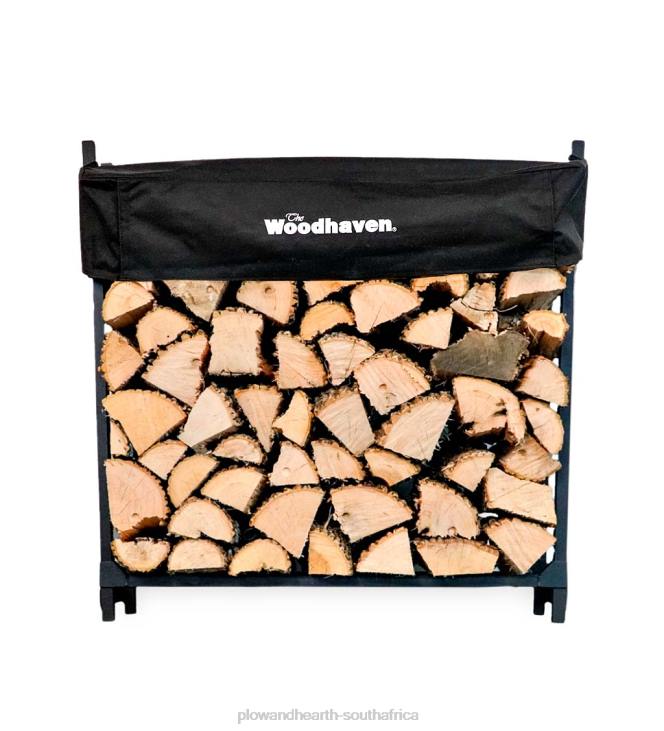 Accessories Plow & Hearth Portable Wood Rack with Cover NFLB2849