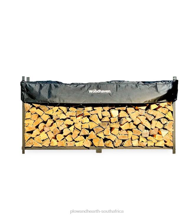 Accessories Plow & Hearth Portable Wood Rack with Cover NFLB2849