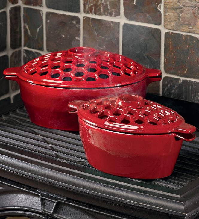 Accessories Plow & Hearth Cast Iron Lattice Steamers And Trivets NFLB2841