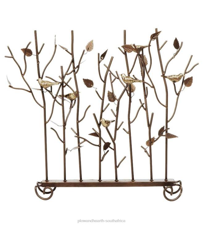 Fireplace Plow & Hearth Birds Summer Decorative Fireplace Screen - Bronze NFLB2890