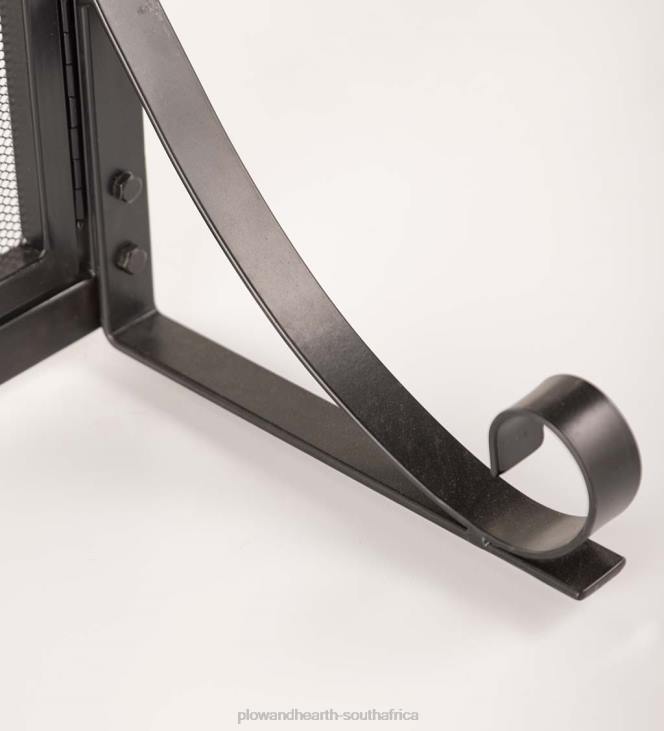 Fireplace Plow & Hearth Deep Creek Fire Screen with Doors, Large - Black NFLB3240