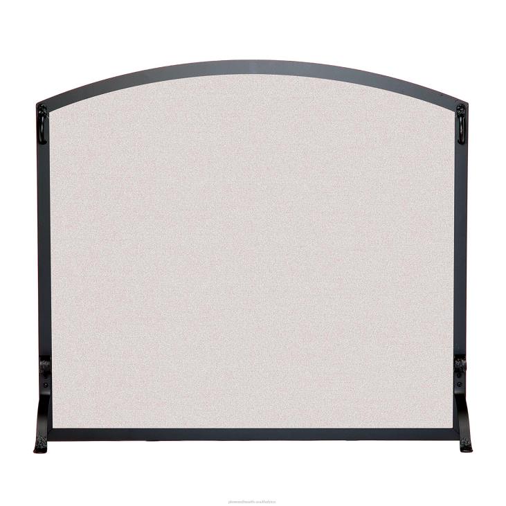 Fireplace Plow & Hearth Medium Custom Flat Guard with Arched Top - 1,351 to 2,300 sq. inches - Black NFLB2931