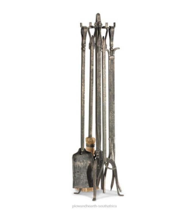Fireplace Plow & Hearth Old World Forged Iron Fireplace Screens, Wood Holder And Tool Set NFLB2778