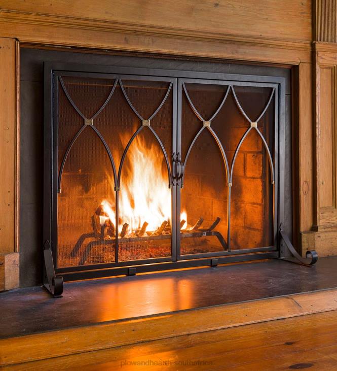 Fireplace Plow & Hearth Winchester Fireplace Screen with Doors NFLB2885