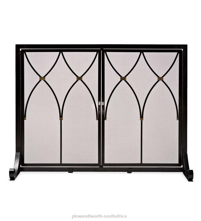 Fireplace Plow & Hearth Winchester Fireplace Screen with Doors NFLB2885