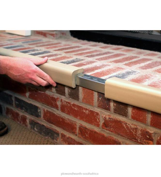 Fireplace Plow & Hearth Flame-Resistant Metal Backed Guard - Black NFLB2834