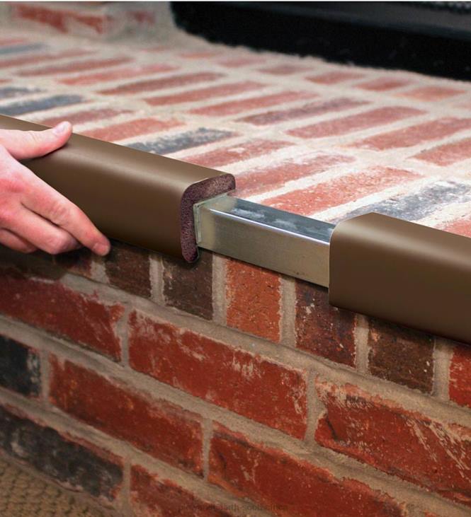 Fireplace Plow & Hearth Flame-Resistant Metal Backed Guard - Black NFLB2834