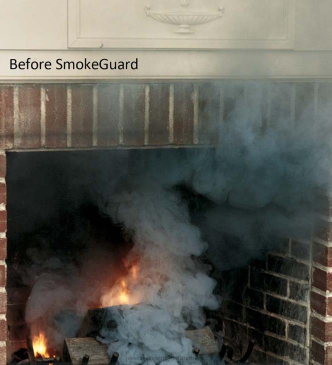 Fireplace Plow & Hearth USA-Made Fireplace Smoke Guard NFLB2831