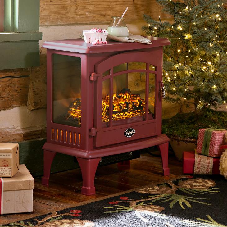 Fireplace Plow & Hearth Panoramic Quartz Infrared Stove Heater - Black NFLB2932