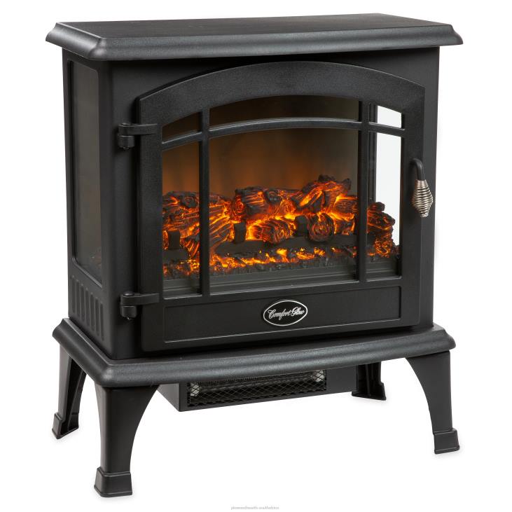 Fireplace Plow & Hearth Panoramic Quartz Infrared Stove Heater - Black NFLB2932