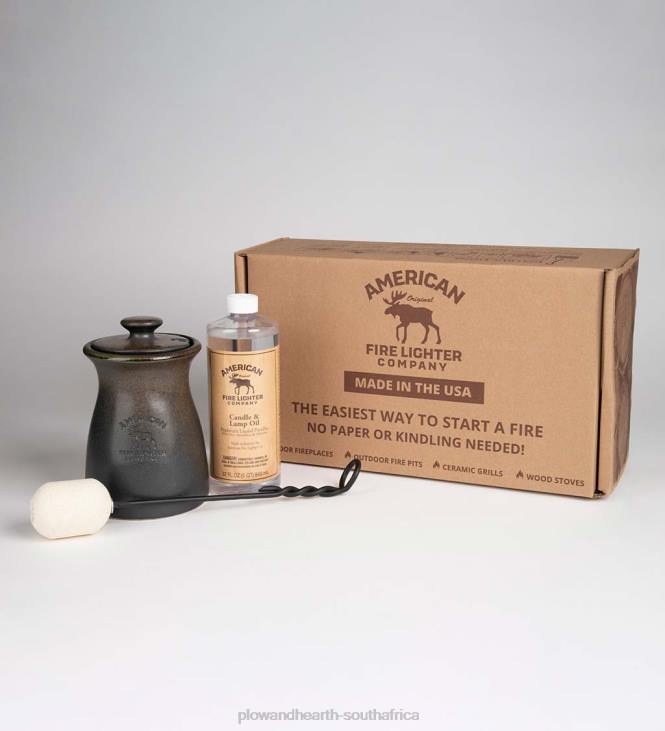 Fireplace Plow & Hearth American Fire Lighter Kit With Clean-Burning Lamp Oil NFLB2710