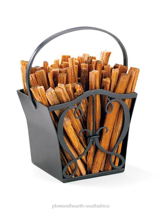 Fireplace Plow & Hearth Cypher Fatwood Caddy With 4 Lbs. Fatwood NFLB2711