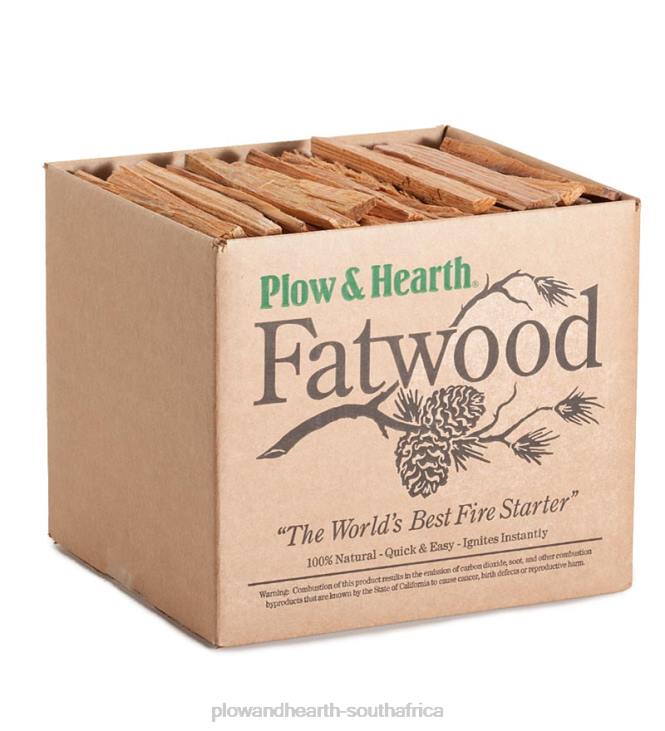 Fireplace Plow & Hearth Cypher Fatwood Caddy With 4 Lbs. Fatwood NFLB2711