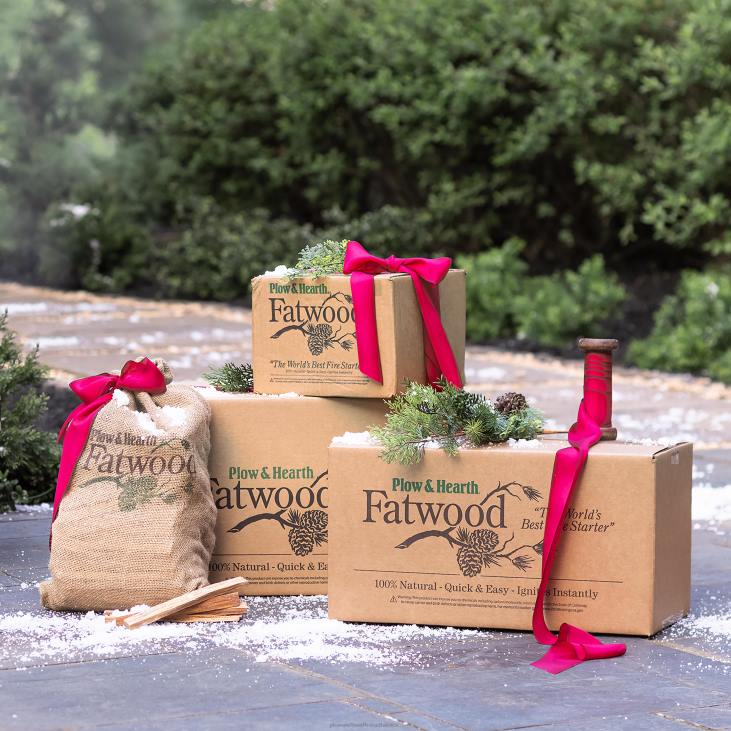 Fireplace Plow & Hearth Fatwood Fire-Starter Pre-Split Kindling NFLB2705