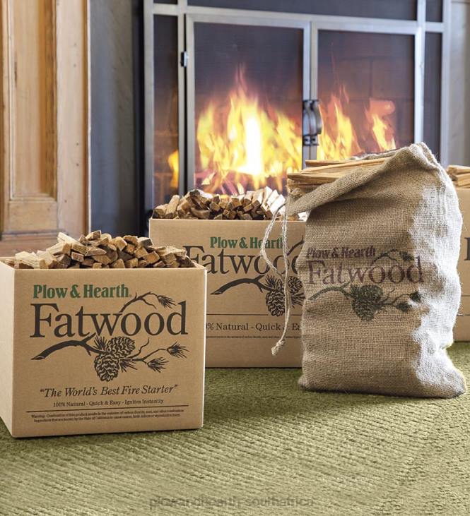 Fireplace Plow & Hearth Fatwood Fire-Starter Pre-Split Kindling NFLB2705