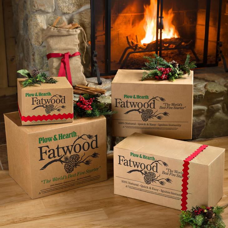 Fireplace Plow & Hearth Fatwood Fire-Starter Pre-Split Kindling NFLB2705