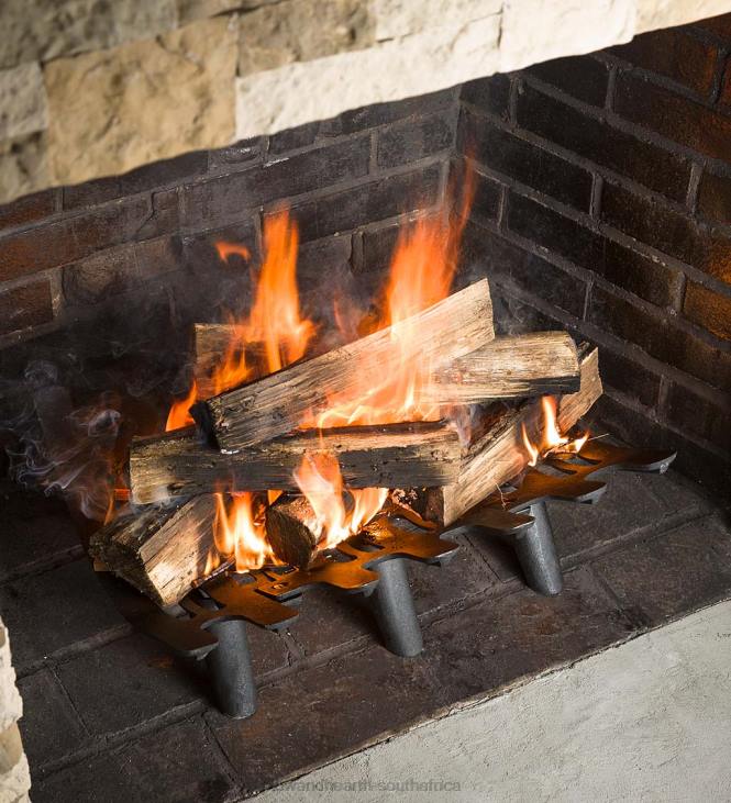 Fireplace Plow & Hearth Cast Iron Deep-Bed Fireplace Grate NFLB2814