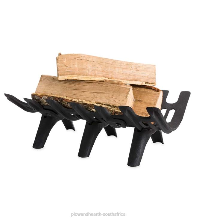 Fireplace Plow & Hearth Cast Iron Deep-Bed Fireplace Grate NFLB2814