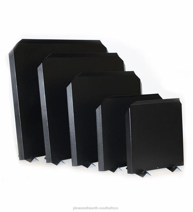 Fireplace Plow & Hearth USA-Made Stainless Steel Fireback in Black Finish NFLB2817