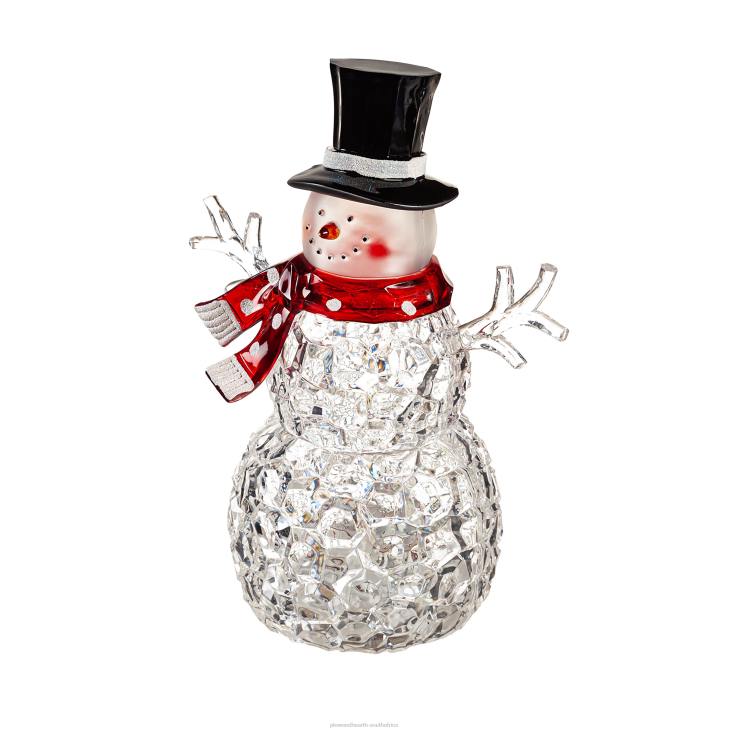 Fireplace Plow & Hearth Multicolor Lighted Snowman Table Decor NFLB2821