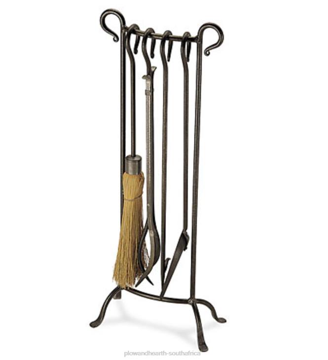 Fireplace Plow & Hearth Bowed Tool Set - Vintage Iron NFLB2745