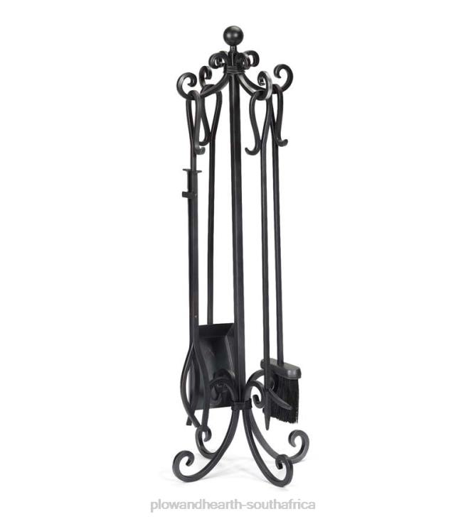 Fireplace Plow & Hearth Crest Fireplace Tool Set - Gold NFLB2728