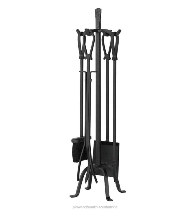 Fireplace Plow & Hearth Olde World 5-Piece Fireplace Tool Set with Loop Handles - Iron NFLB2727