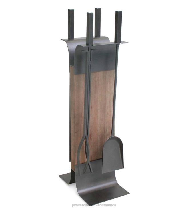 Fireplace Plow & Hearth Stanton 4-Pc. Fireplace Tool Set with Wood Stand - Iron NFLB2775