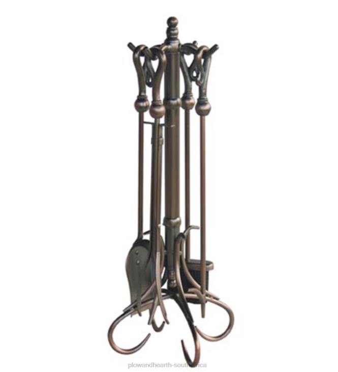 Fireplace Plow & Hearth Venetian Bronze Tool Set - Bronze NFLB2762