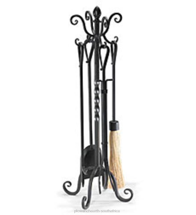 Fireplace Plow & Hearth Victorian Fireplace Tool Set - Black NFLB2769