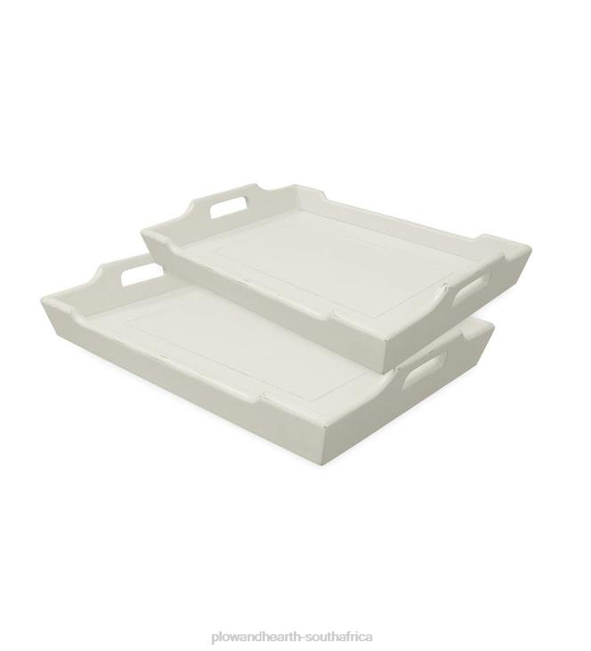 Furniture Plow & Hearth Laurel Ridge Farmhouse Collection Holden Trays NFLB2135