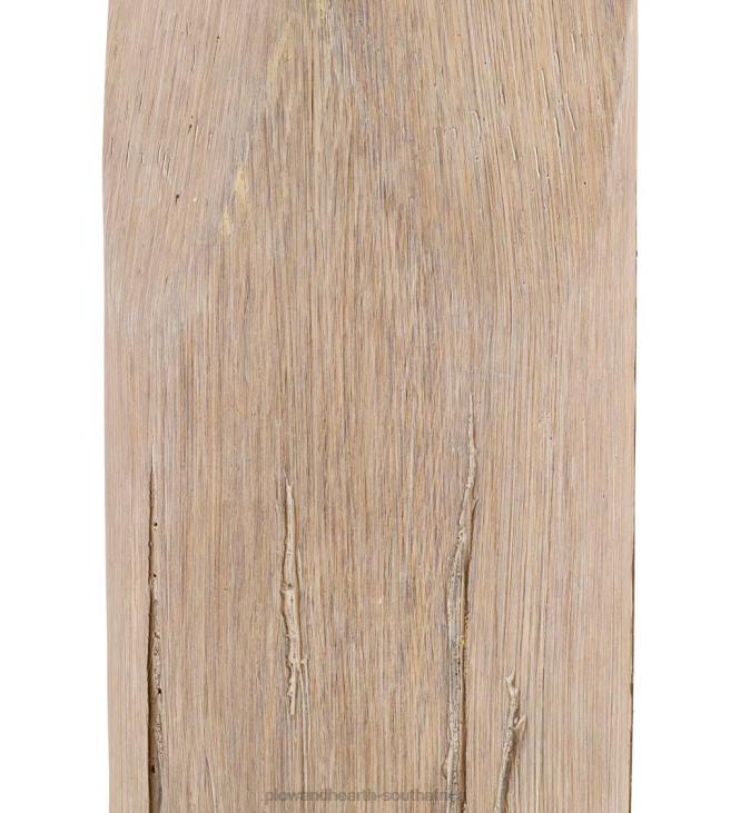 Furniture Plow & Hearth Weathered Wood Table Lamp with Natural Linen Shade NFLB2125