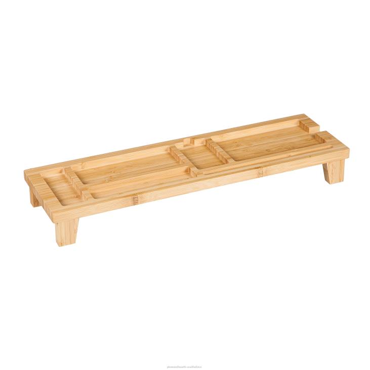Furniture Plow & Hearth Wood Over the Keyboard Desk Organizer NFLB2127