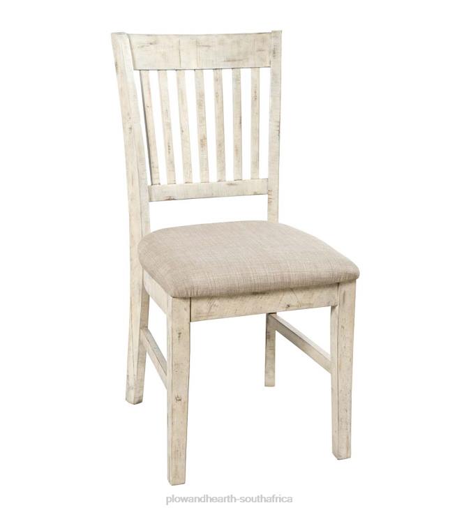 Furniture Plow & Hearth Chelsea Slatted Back Chair - Scrimshaw Whitewash NFLB2104