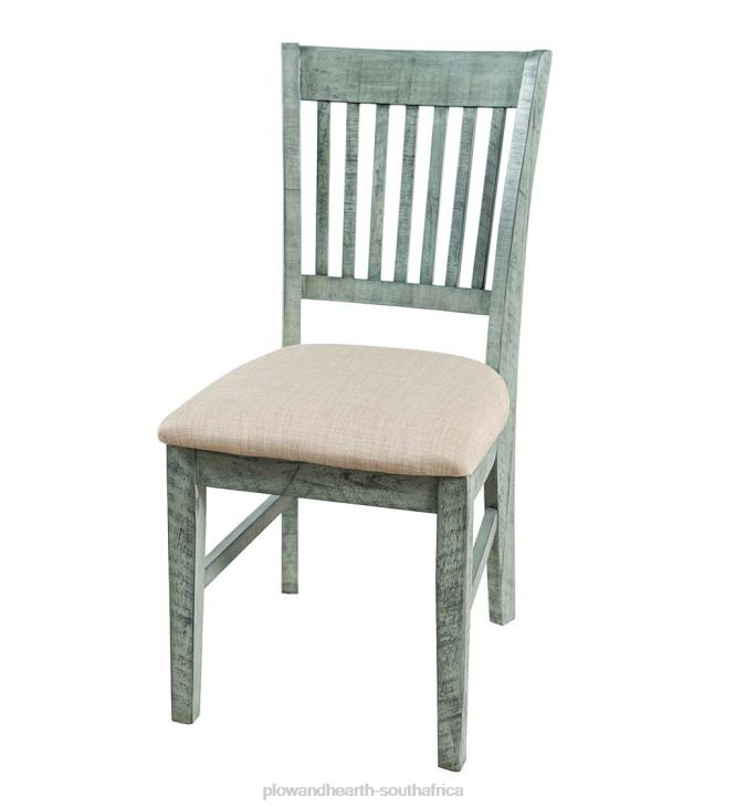 Furniture Plow & Hearth Chelsea Slatted Back Chair - Scrimshaw Whitewash NFLB2104